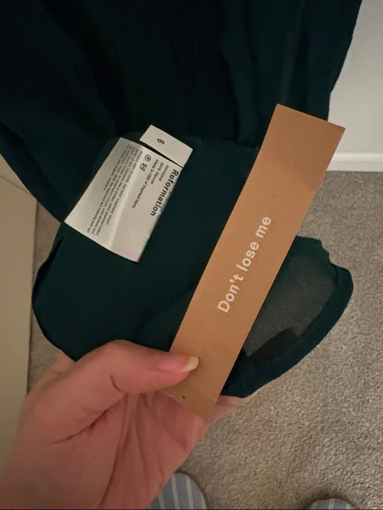 Reformation Emerald Green Slip Midi Dress with Tie Straps - Picture 4 of 8